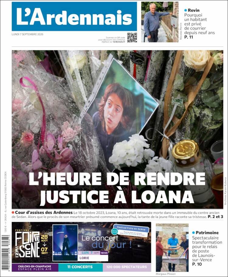 Portada de L'Ardenais (Francia)