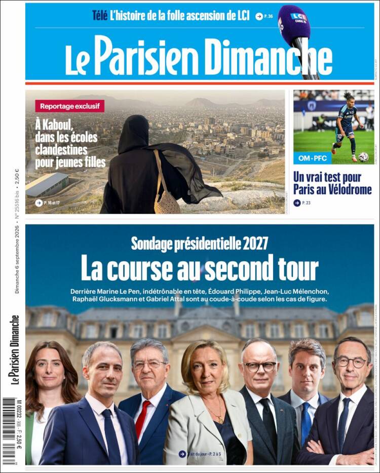 Portada de Le Parisien (France)