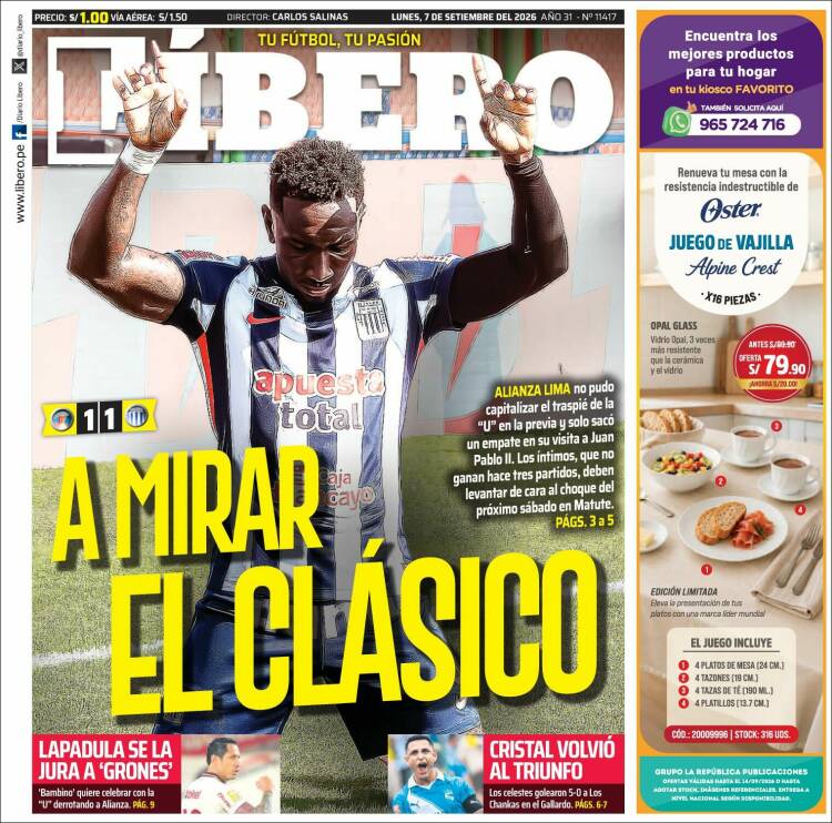 Portada de Líbero (Per&uacute;)