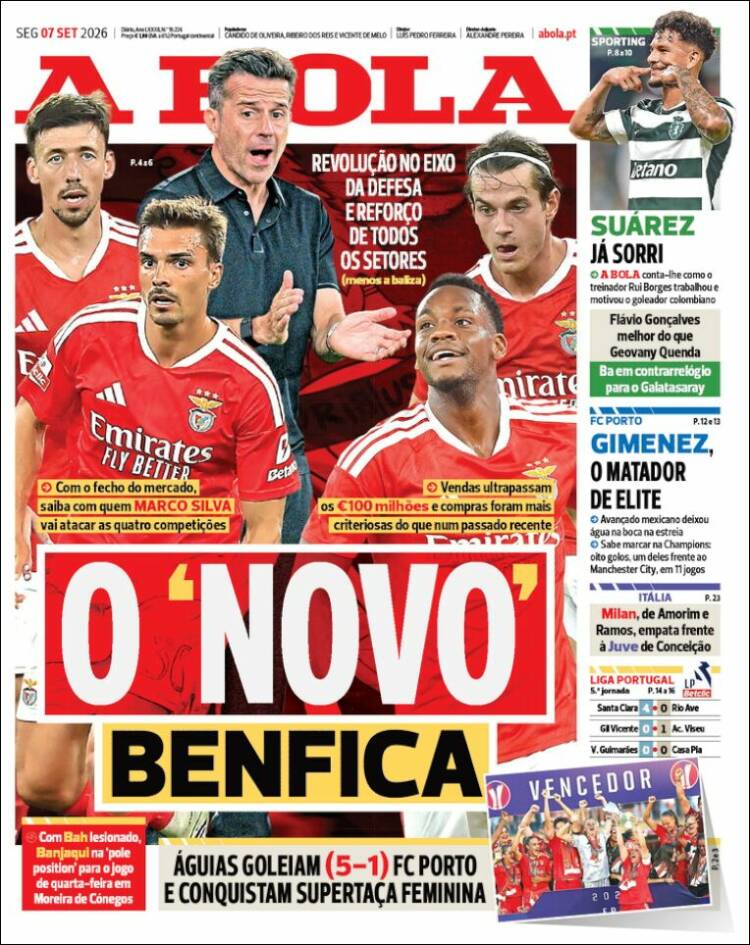 Portada de A Bola (Portugal)