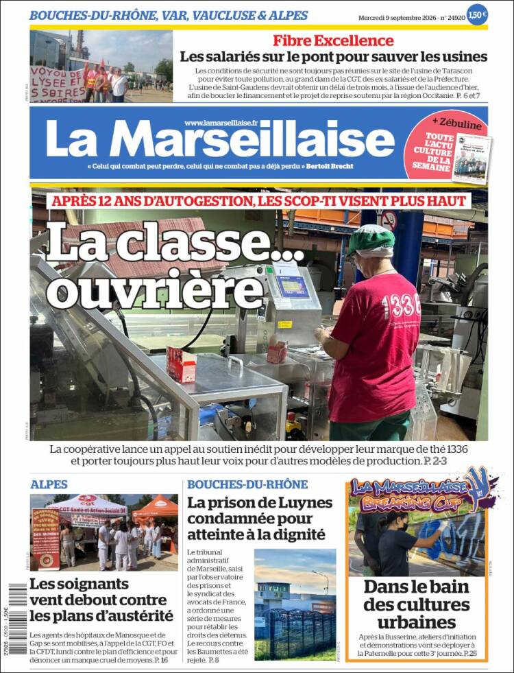 Portada de La Marseillaise (France)