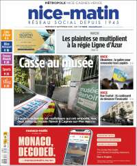 Portada de Nice-Matin (France)