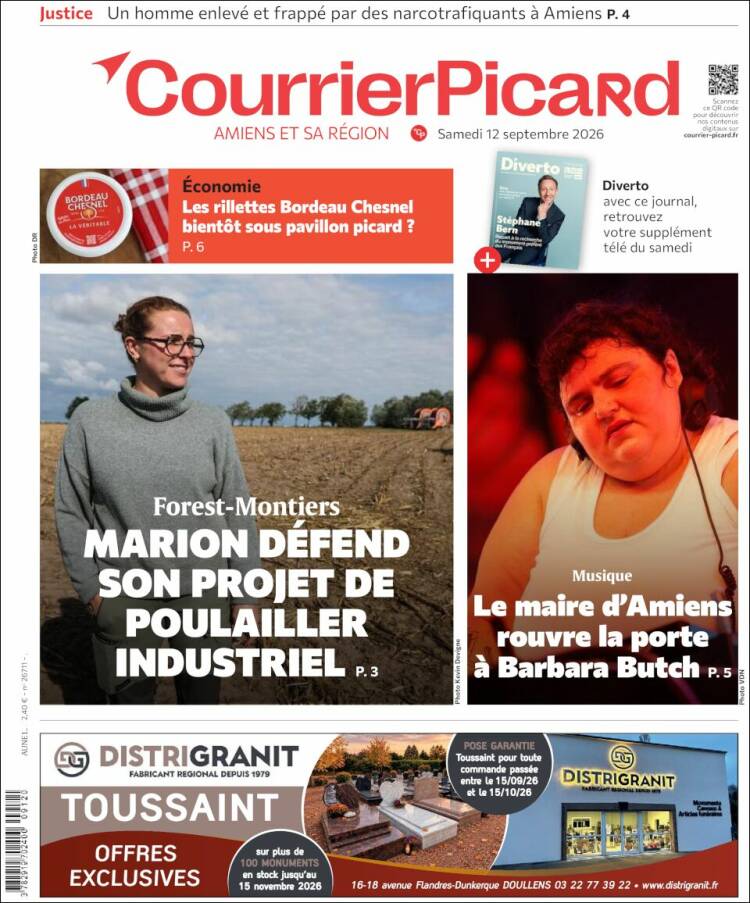Portada de Courrier Picard (France)