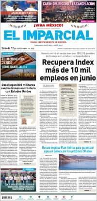 Portada de El Imparcial (Mexico)