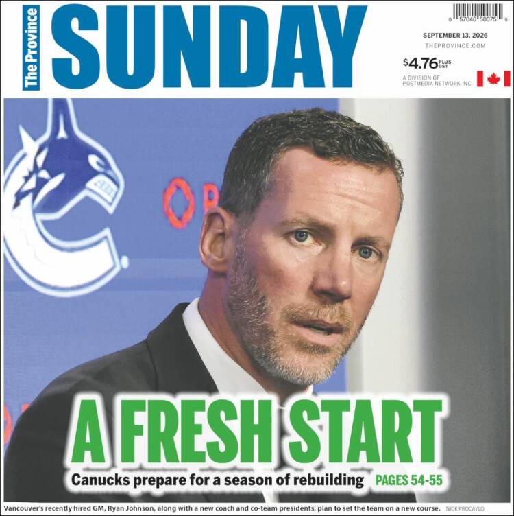 Portada de The Province (Canad&aacute;)