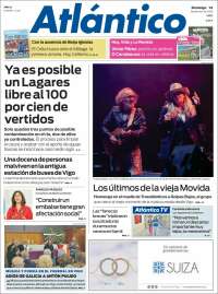 Portada de Atlántico Diario (Espagne)