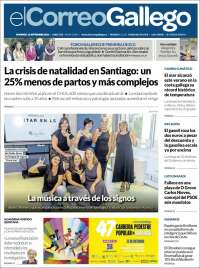 Portada de El Correo Gallego (Espa&ntilde;a)