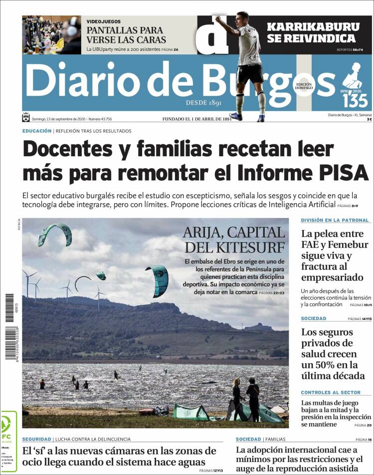 Portada de Diario de Burgos (Espa&ntilde;a)