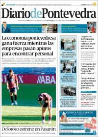 Portada de Diario de Pontevedra (Espagne)