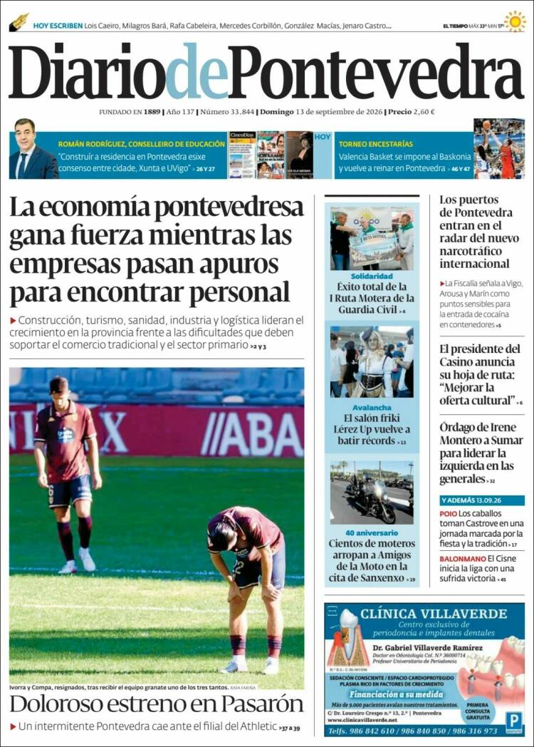 Portada de Diario de Pontevedra (Espa&ntilde;a)