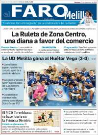 Portada de El Faro de Melilla (Espa&ntilde;a)
