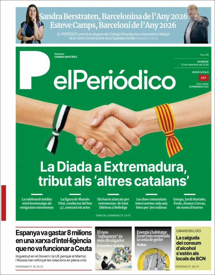 Portada de El Periódico de Catalunya (Espa&ntilde;a)