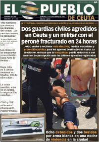 Portada de El Pueblo de Ceuta (Espa&ntilde;a)
