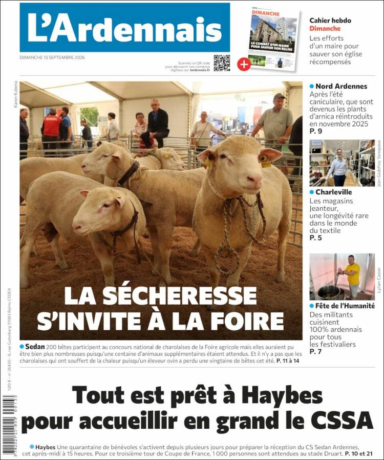 Portada de L'Ardenais (Francia)