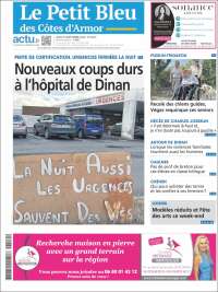 Portada de Le Petit Bleu (Francia)