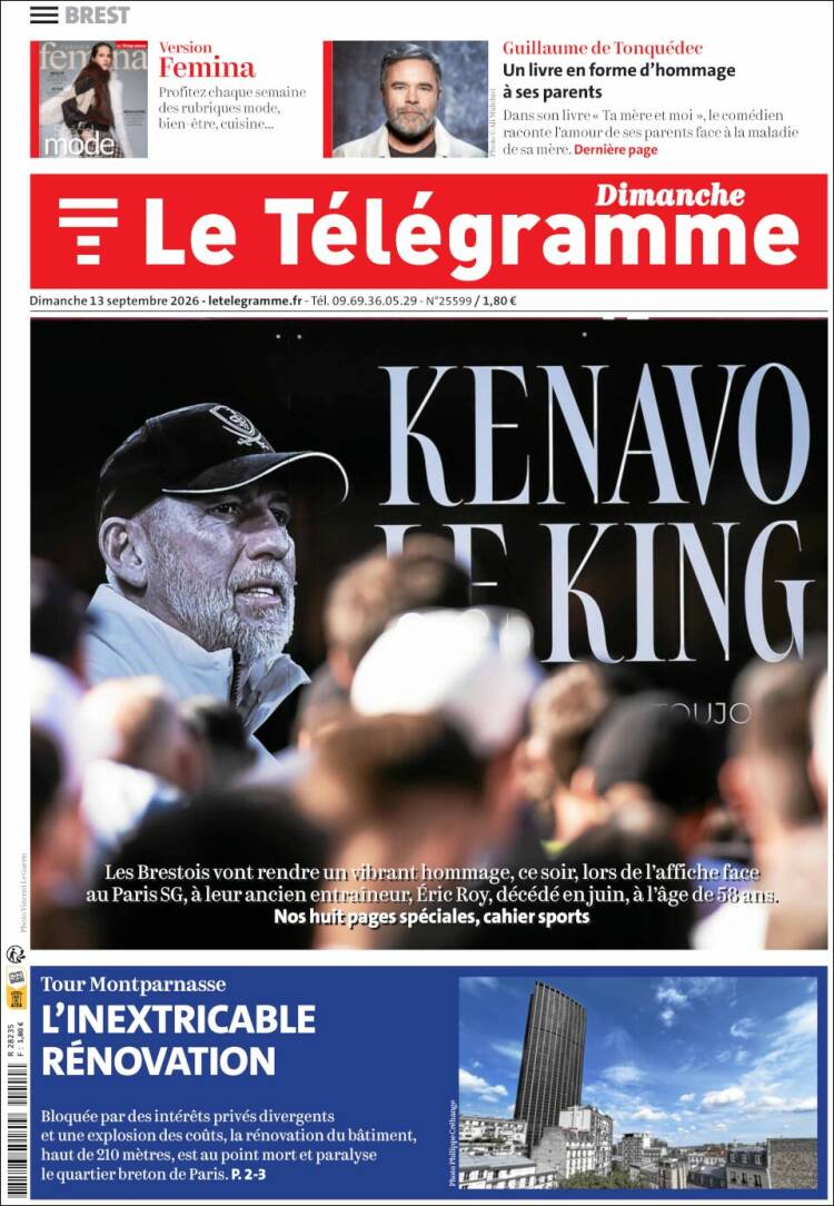 Portada de Télégramme (France)