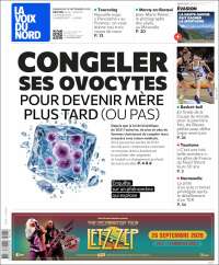 Portada de La Voix du Nord (France)