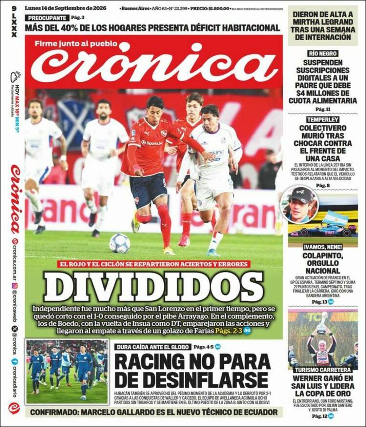 Portada de La Voz del Chaco (Argentina)