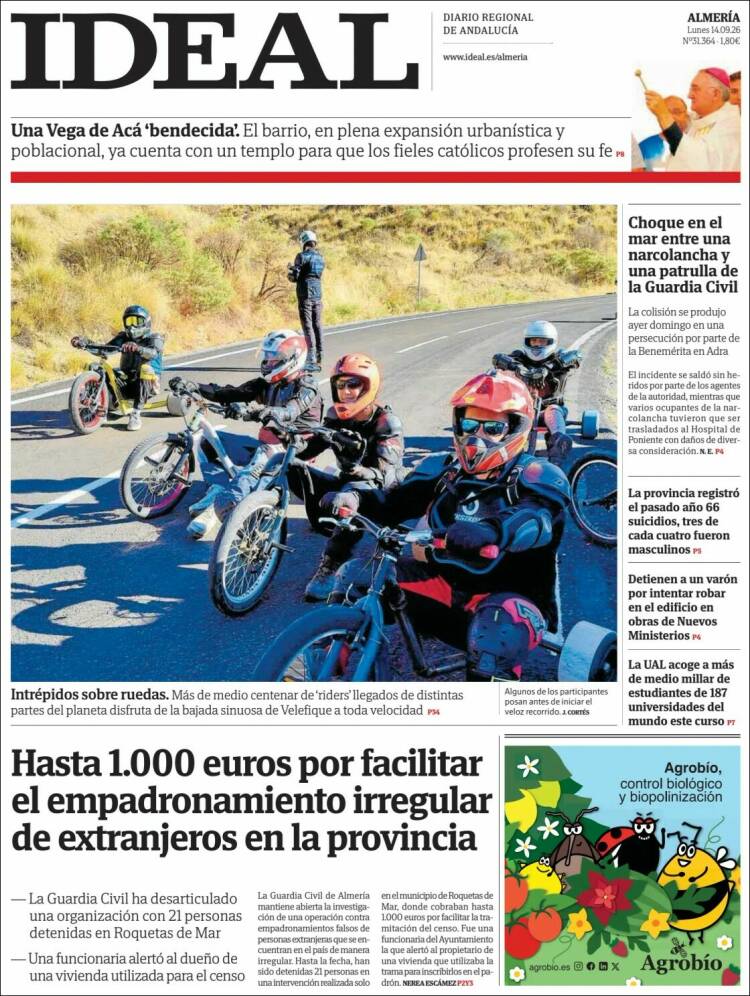Portada de Ideal Almeria (Espa&ntilde;a)