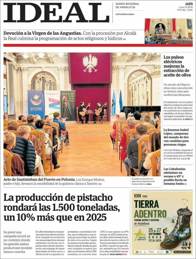 Portada de El Ideal de Jaén (Espa&ntilde;a)