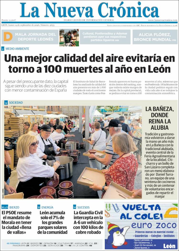 Portada de La Nueva Crónica (Espa&ntilde;a)