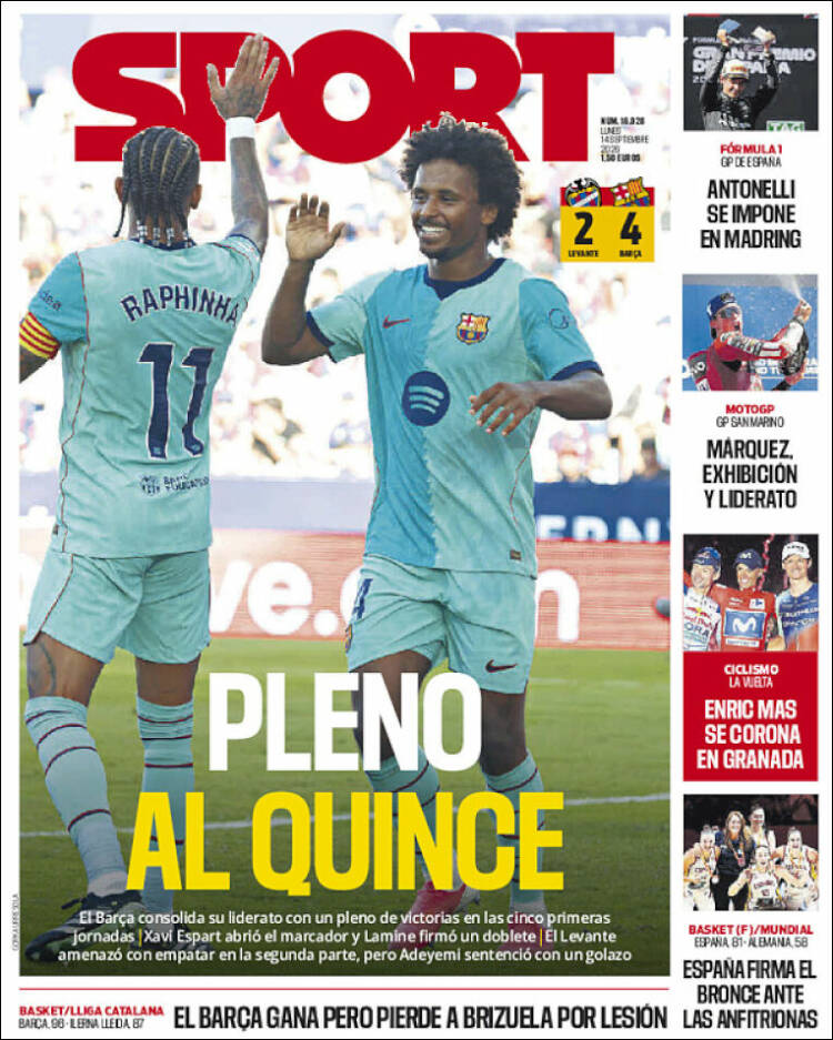 Portada de Sport (Espagne)