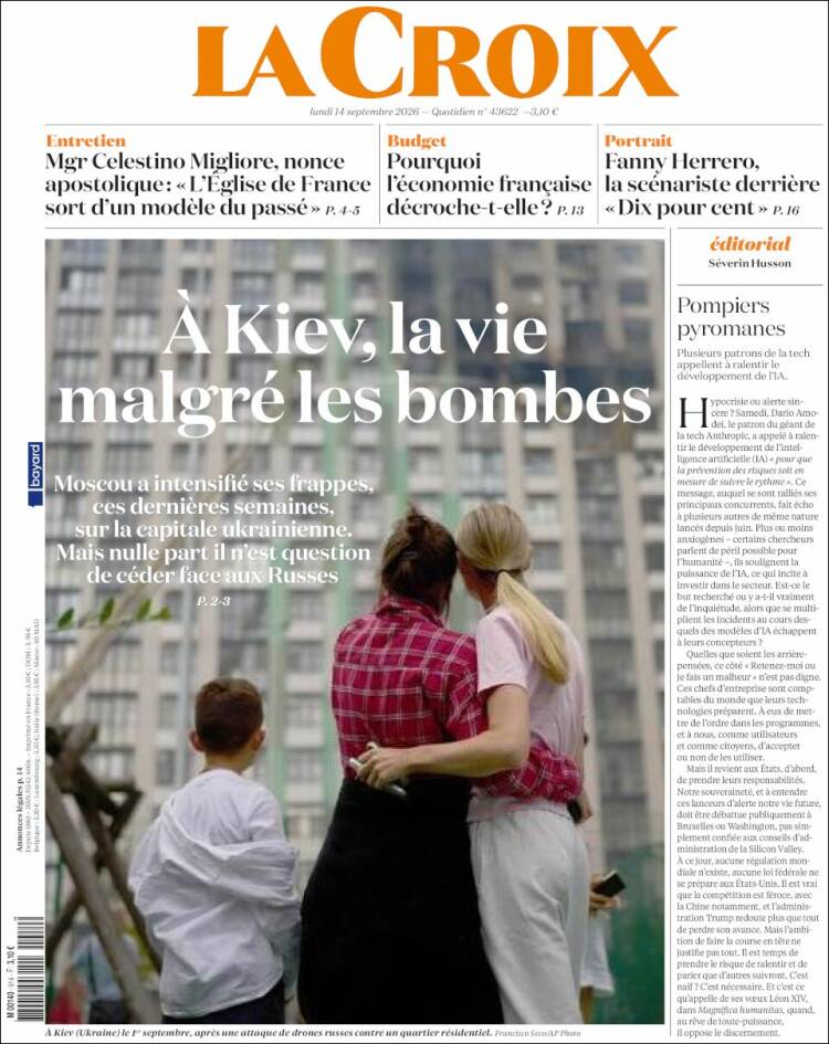 Portada de La Croix (Francia)