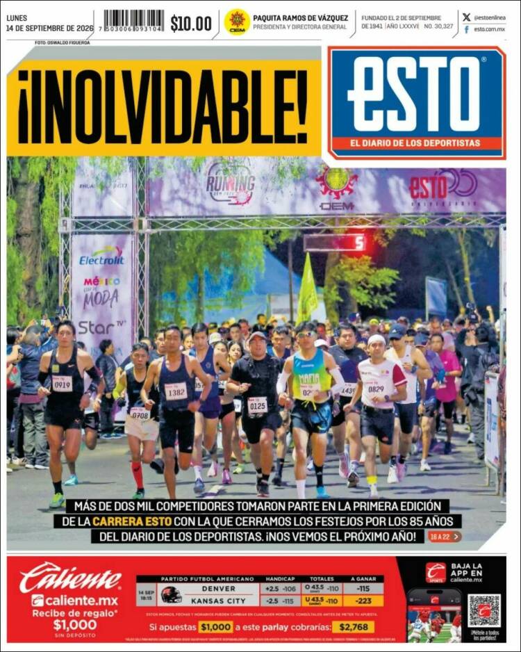 Portada de Esto (M&eacute;xico)