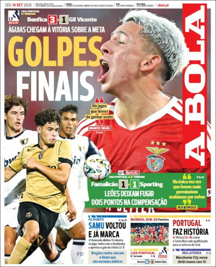 Portada de A Bola (Portugal)