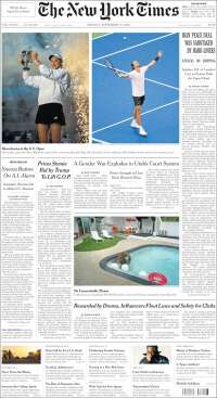 Portada de New York Times (USA)