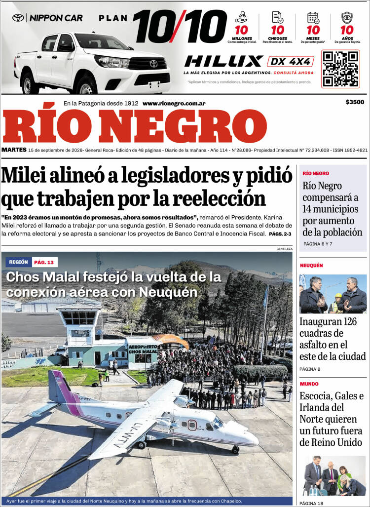 Portada de Rio Negro (Argentine)