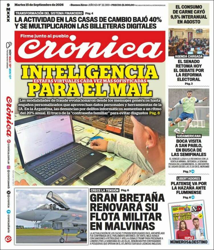 Portada de La Voz del Chaco (Argentina)
