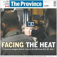Portada de The Province (Canad&aacute;)