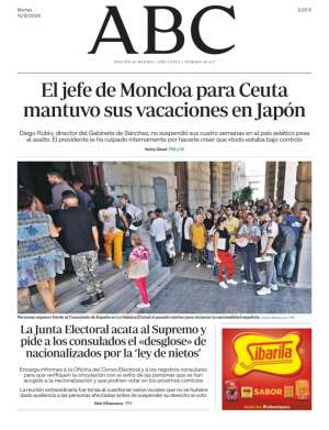 Portada de ABC de hoy