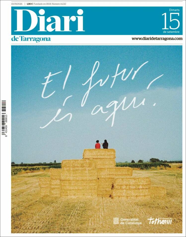 Portada de Diari de Tarragona (Espagne)