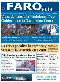 Portada de El Faro de Ceuta (Espa&ntilde;a)