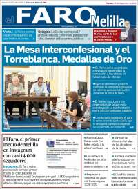 Portada de El Faro de Melilla (Espa&ntilde;a)