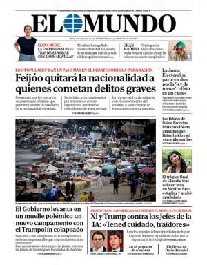Portada de El Mundo de hoy