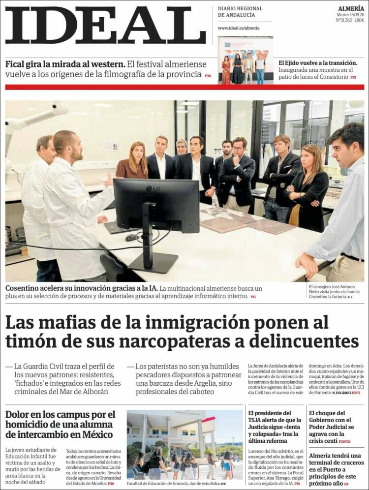 Portada de Ideal Almeria (Espa&ntilde;a)