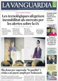 Portada de La Vanguardia (Espa&ntilde;a)