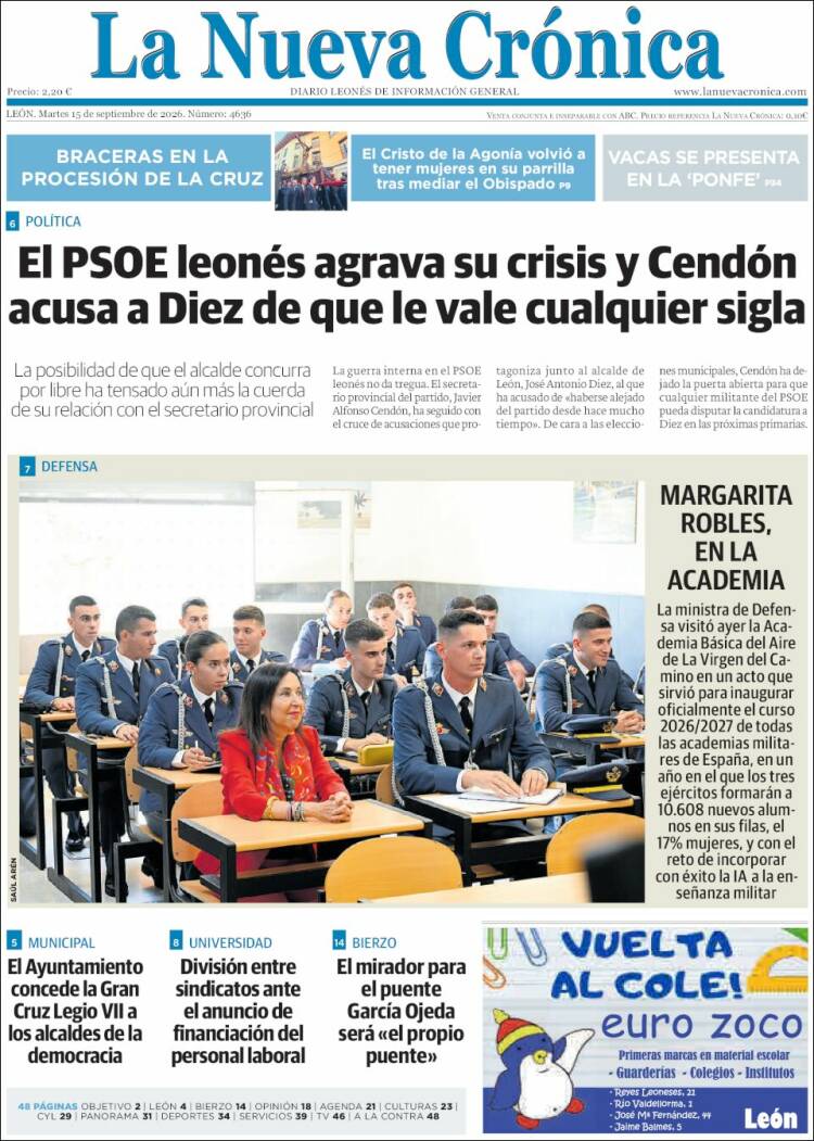 Portada de La Nueva Crónica (Espa&ntilde;a)
