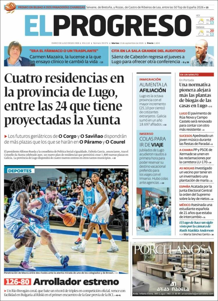 Portada de El Progreso (Spain)