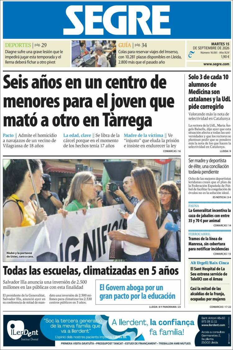 Portada de Segre  (Espa&ntilde;a)