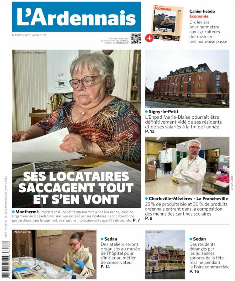 Portada de L'Ardenais (Francia)