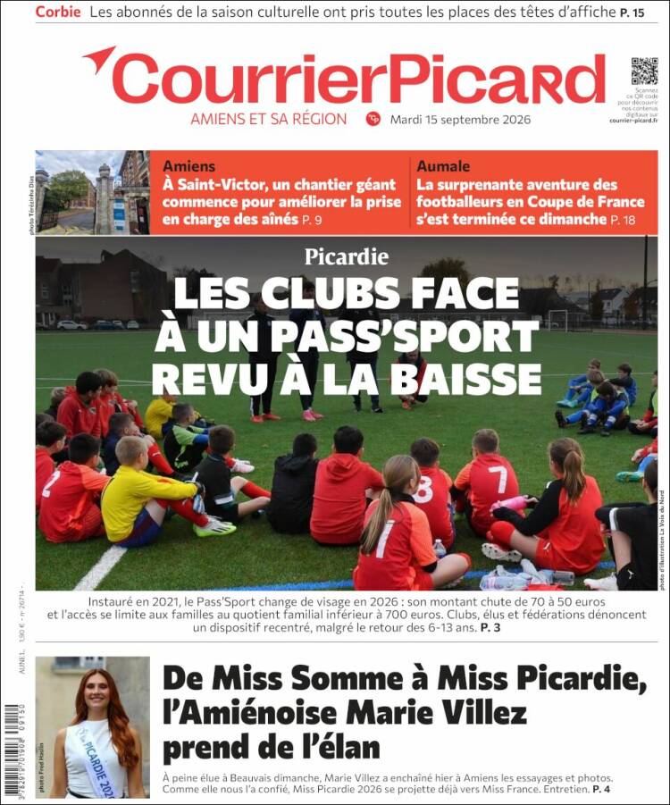 Portada de Courrier Picard (France)