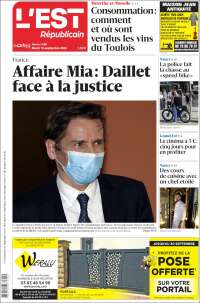 Portada de L'Est Republicain (France)