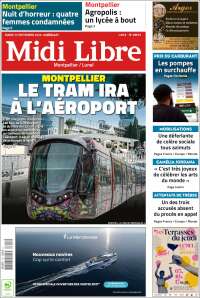Portada de Midi Libre (Francia)