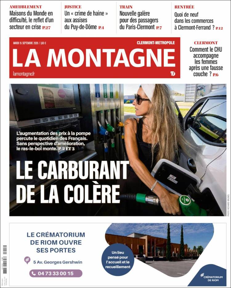 Portada de La Montagne (Francia)