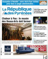 Portada de La République des Pyrénées (Francia)