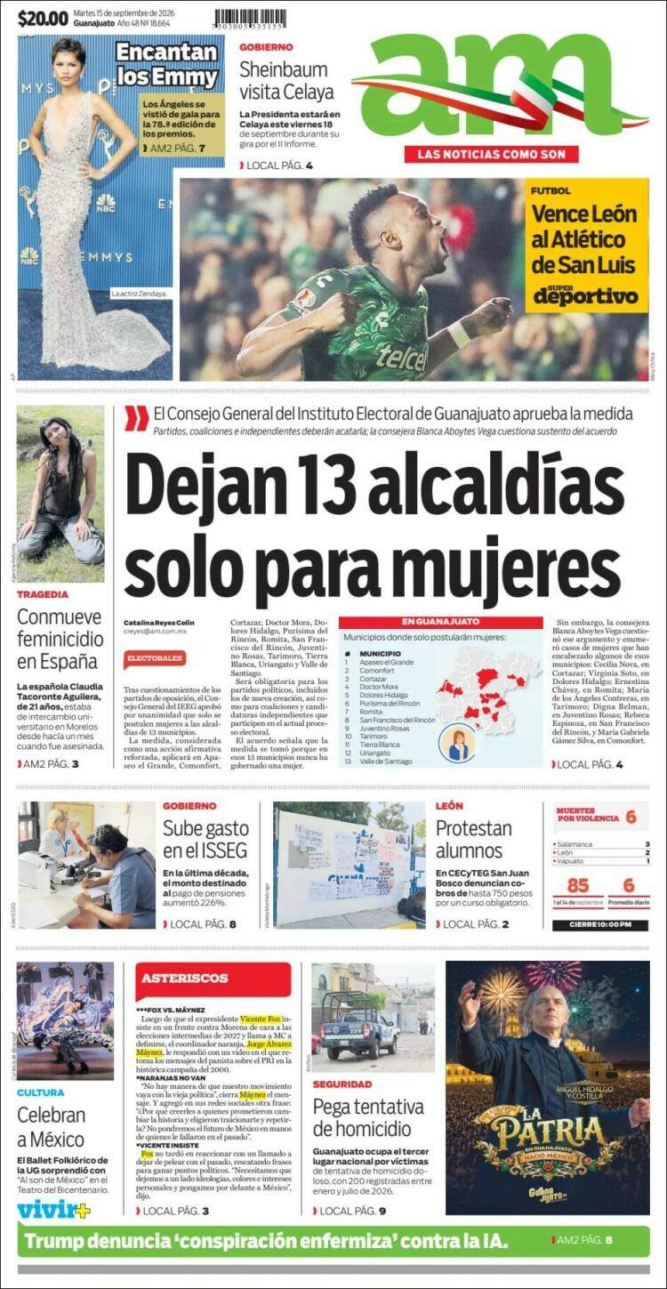 Portada de Al Día A.M. (Mexico)